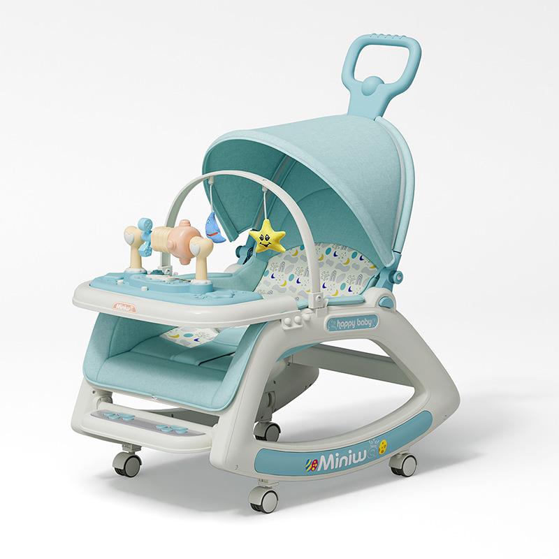 Baby Swing Bouncer - Auto Baby Rocker with Anti-Spit-Up Design,