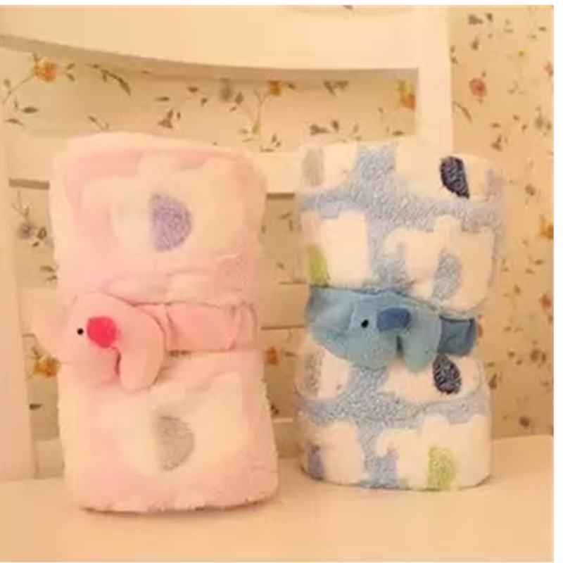 Baby Products Newborn - Cartoon Baby Blanket Cute Elephant Baby