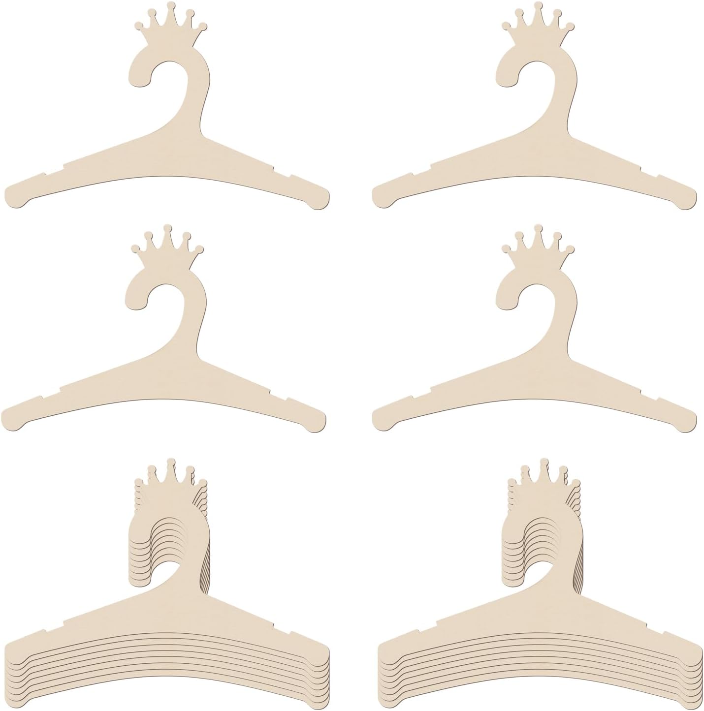 Baby Products Newborn - Wooden Baby Hangers 9 Inch, Cute