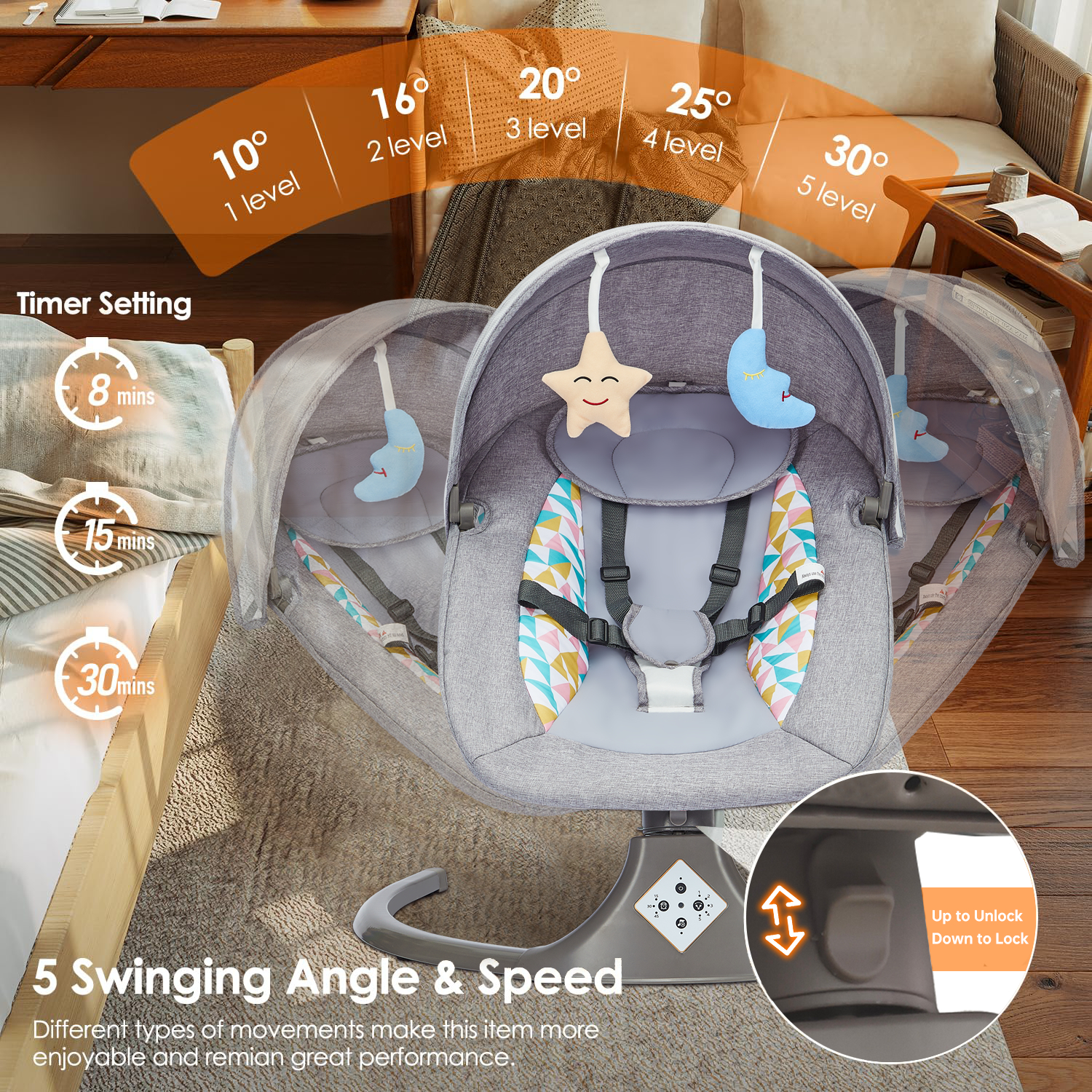 Remote Control Electric Baby S - Baby Swing Bouncer ulasan dan harga