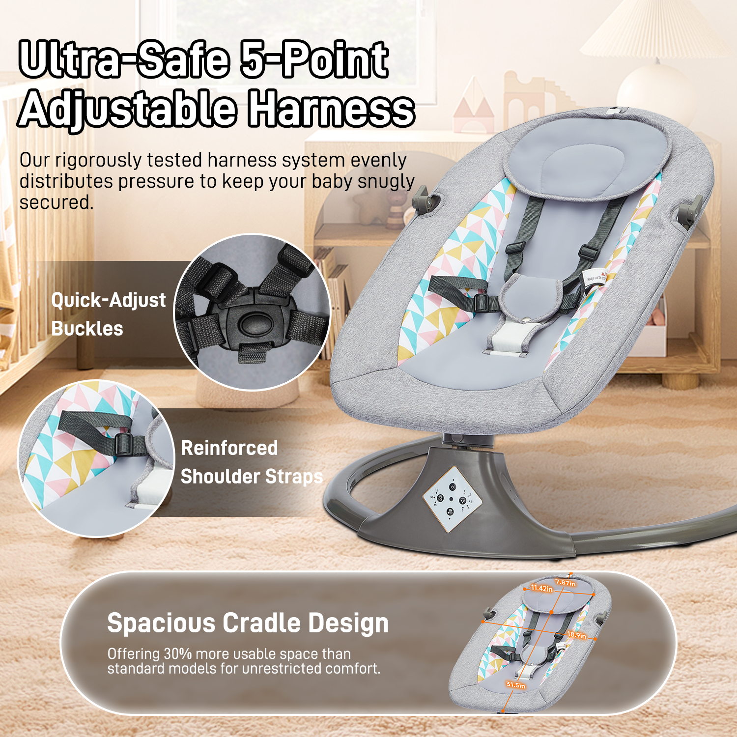 Remote Control Electric Baby S - Baby Swing Bouncer ulasan dan harga