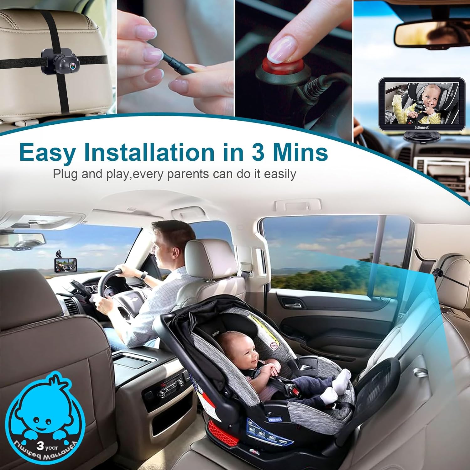 Baby Car Camera 7-Inch HD 1080 - Baby Products Hd Images ulasan dan harga