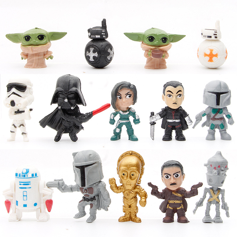 14-16pcs/set Darth Vader The M - Baby Yoda Products ulasan dan harga