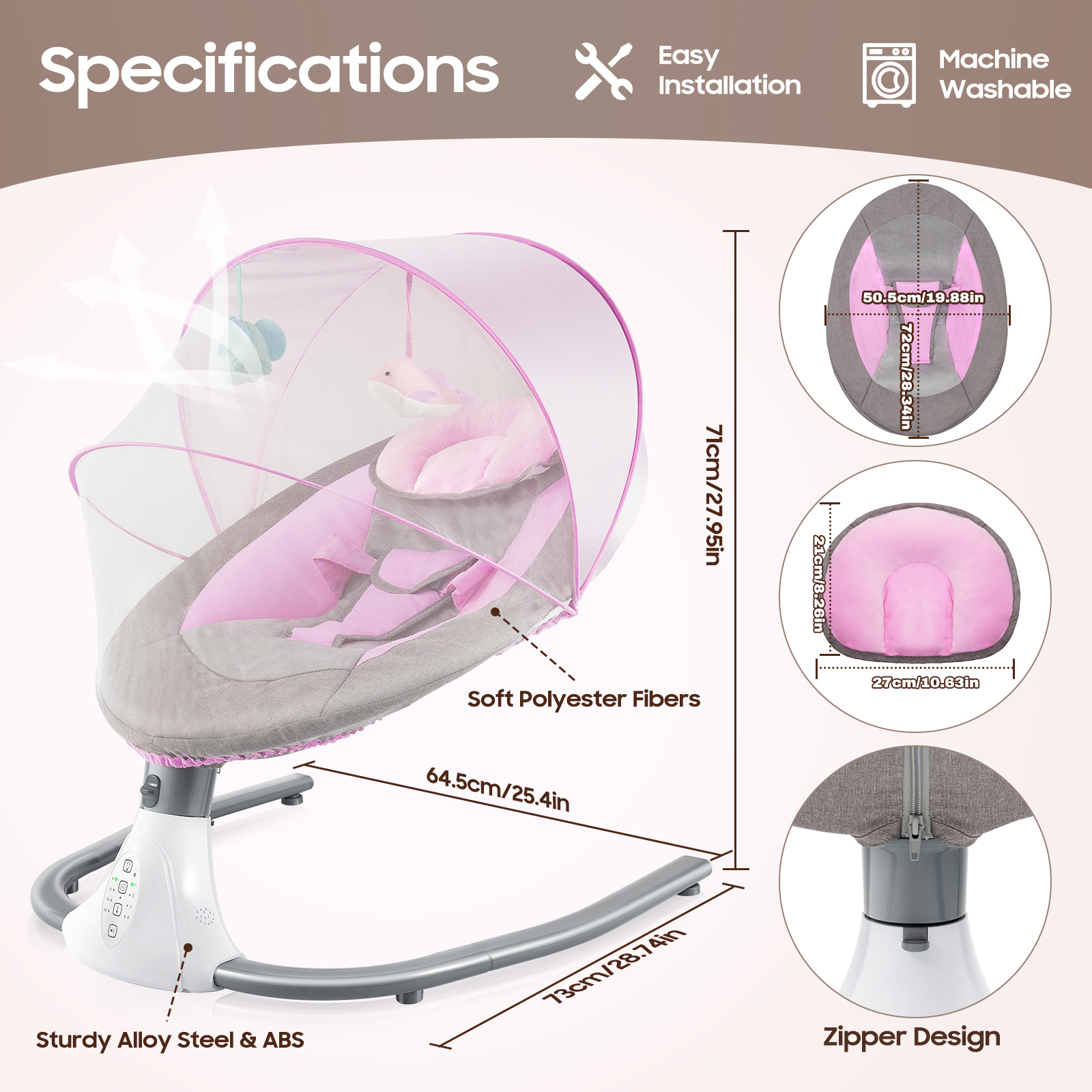 Baby Swings for Infants, Infan - Baby Swing Bouncer ulasan dan harga
