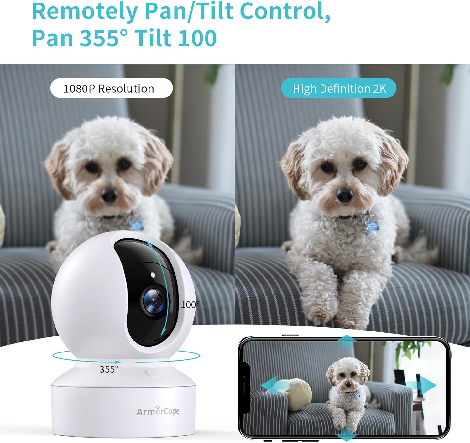 Pet Camera 2K HD Dog Camera wi - Baby Products Hd Images ulasan dan harga