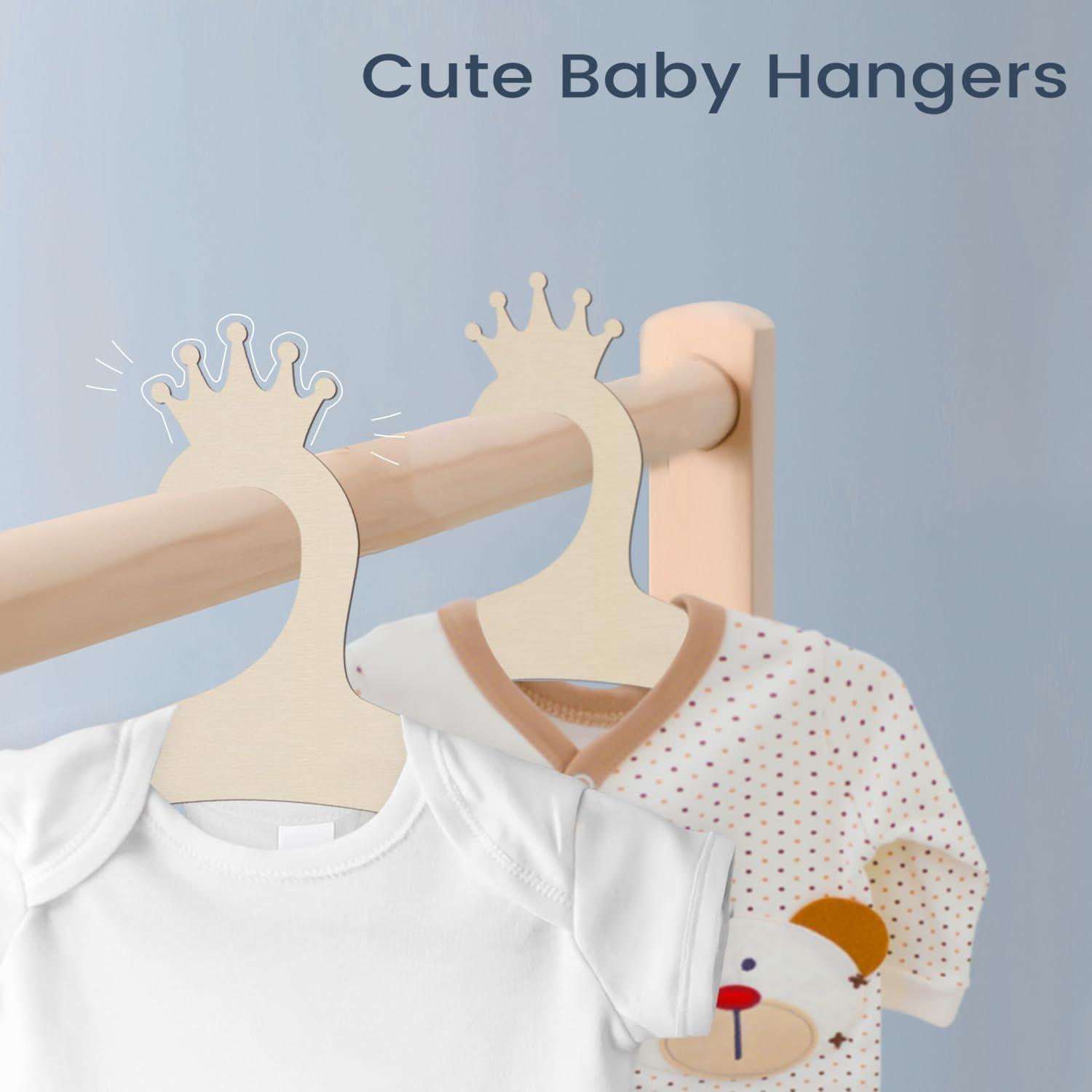 Wooden Baby Hangers 9 Inch, Cu - Baby Products Newborn ulasan dan harga